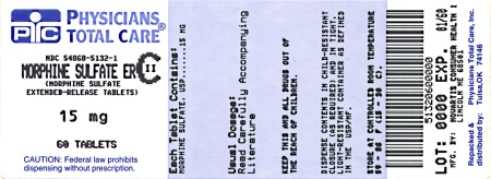 image of 15 mg package label