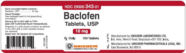 Baclofen Tablets USP, 10 mg - 100s count