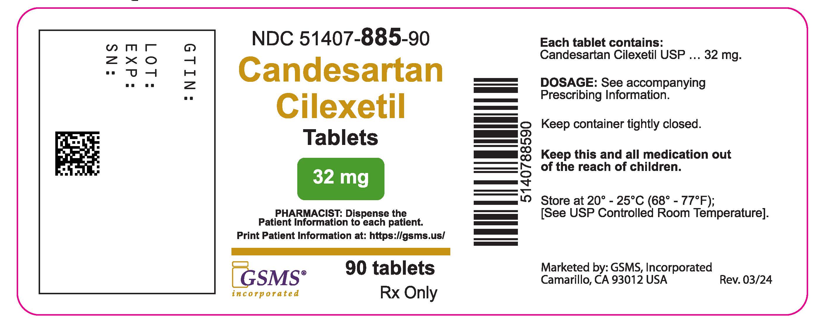 51407-885-90 - Candesartan Cilexetil 32 mg - Rev. 0324.jpg
