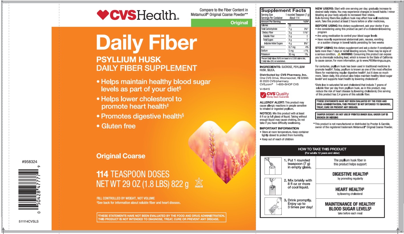 CVS Health Natural Daily Fiber Original Coarse 114 Teaspoons