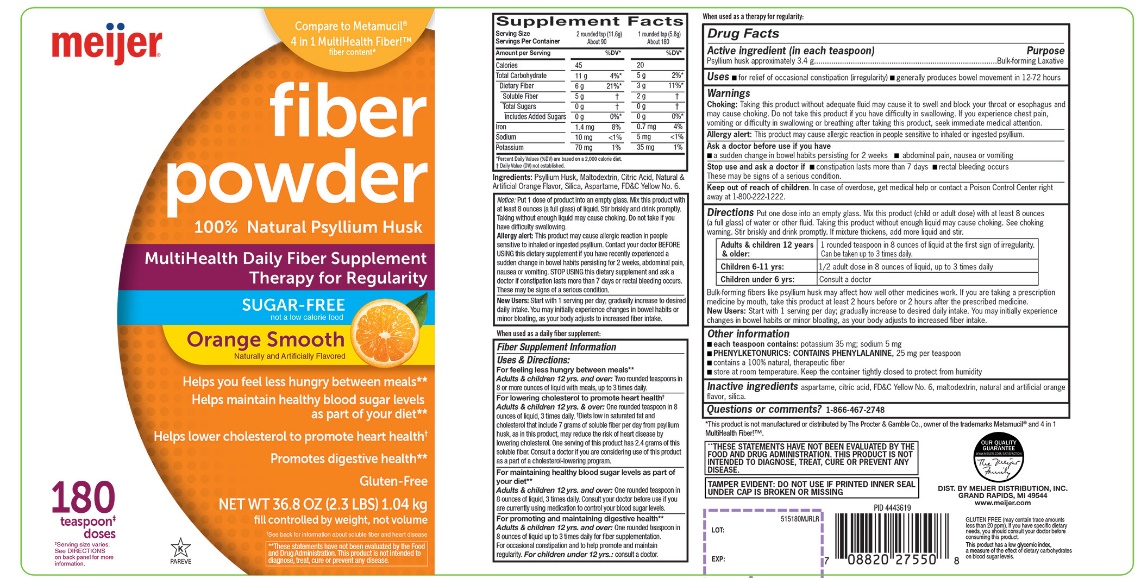 fiber powder orange smooth psyllium husk
