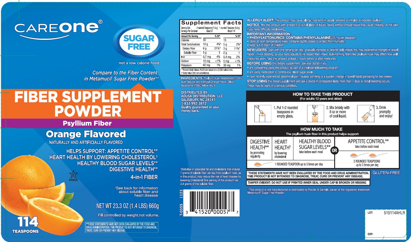 CareOne Fiber Supplement Powder Orange Flavored