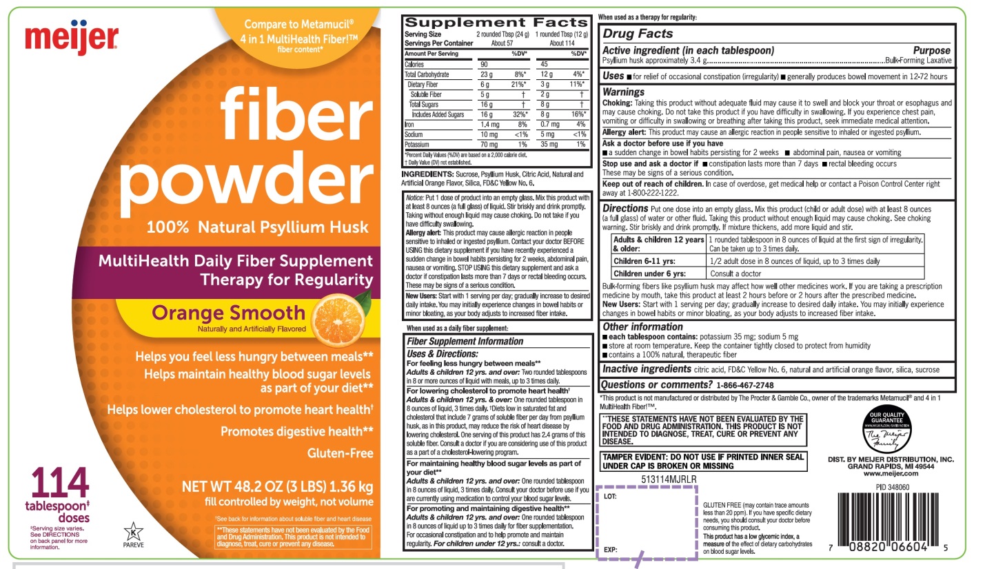 meijer fiber powder orange smooth 114 counts