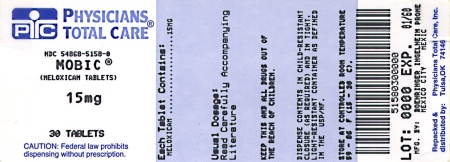 image of 15 mg package label