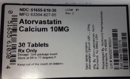 Atorvastatin Calcium 10mg