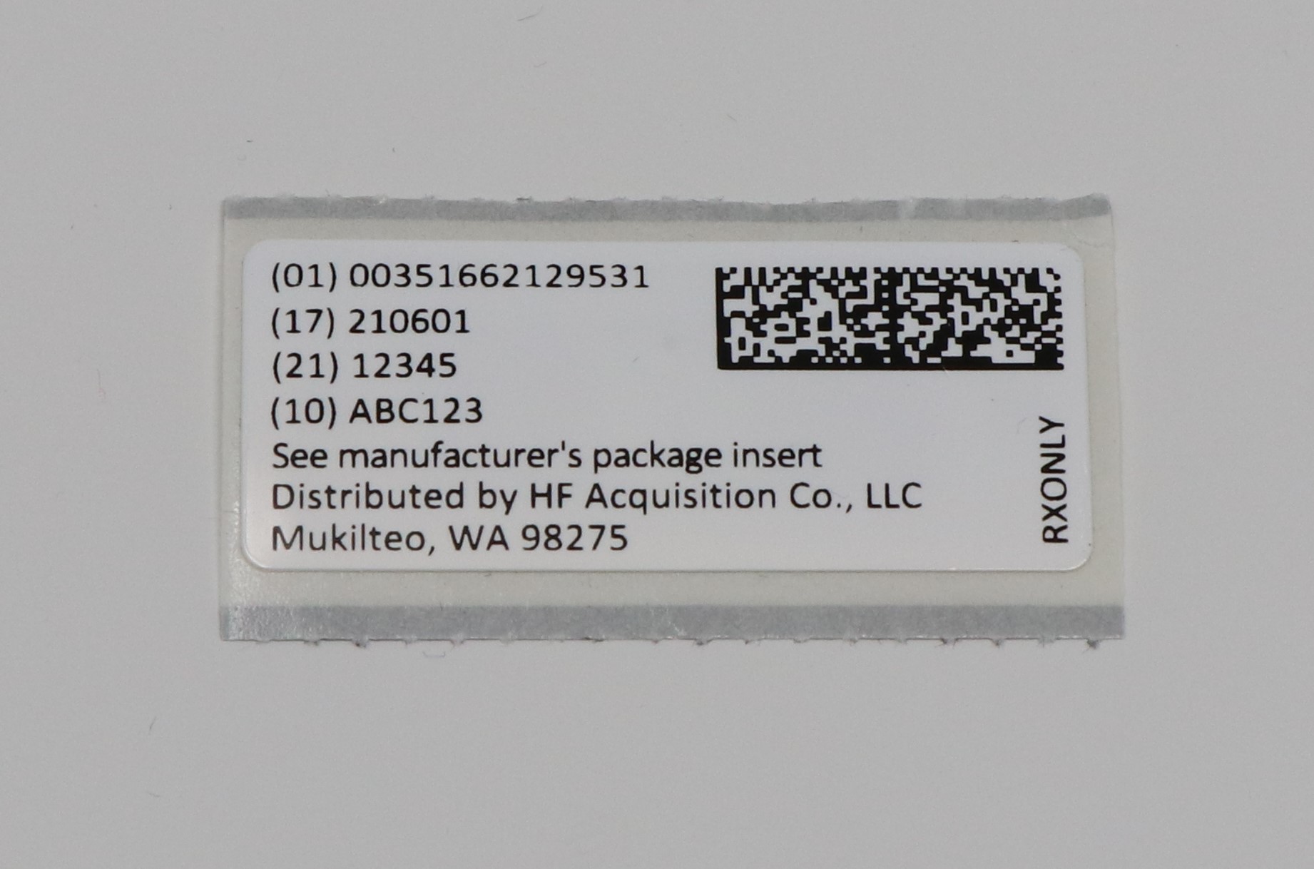 Serialized RFID Case Label