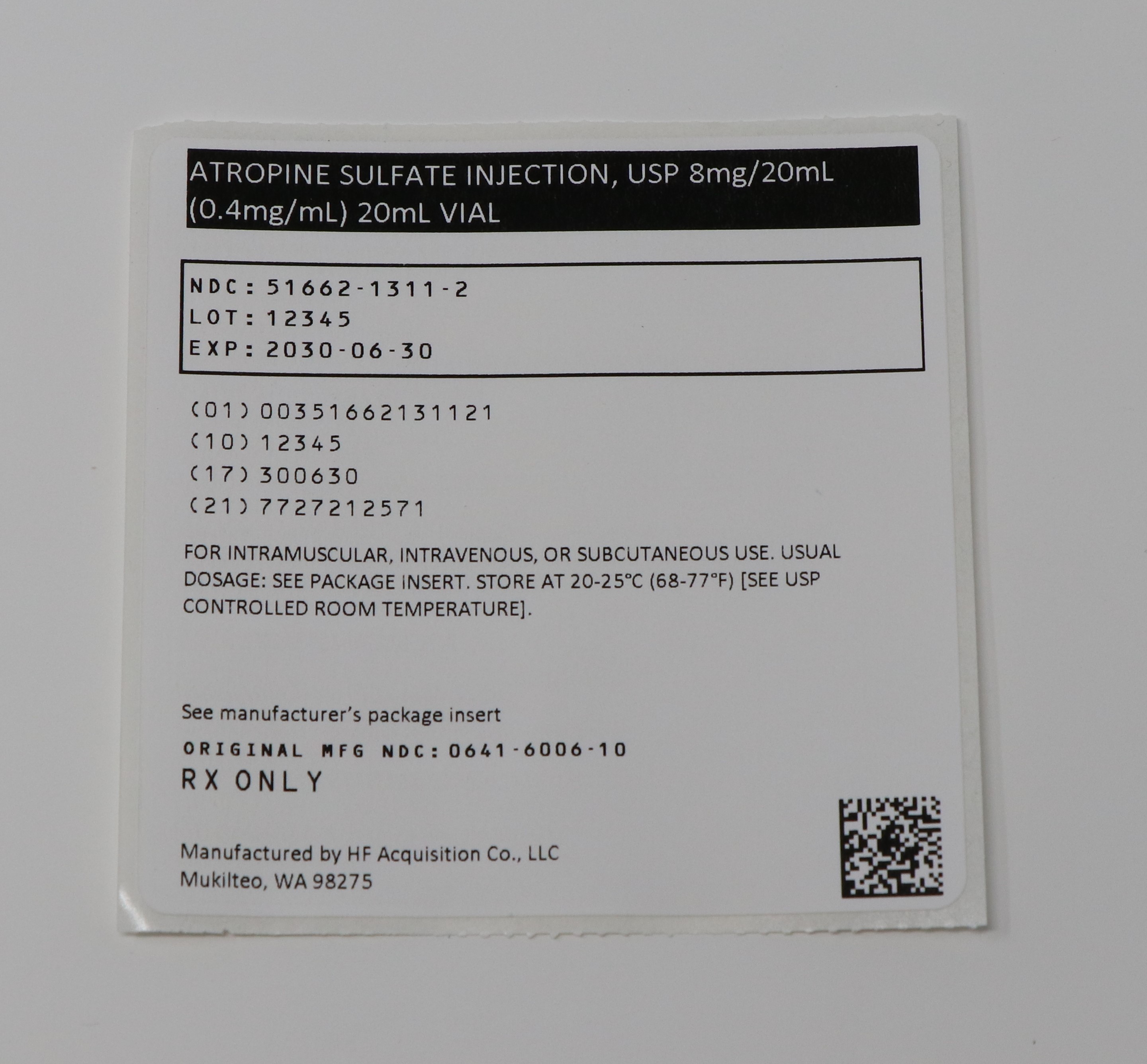 SERIALIZED POUCH LABEL