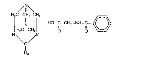 Methenamine structural formula