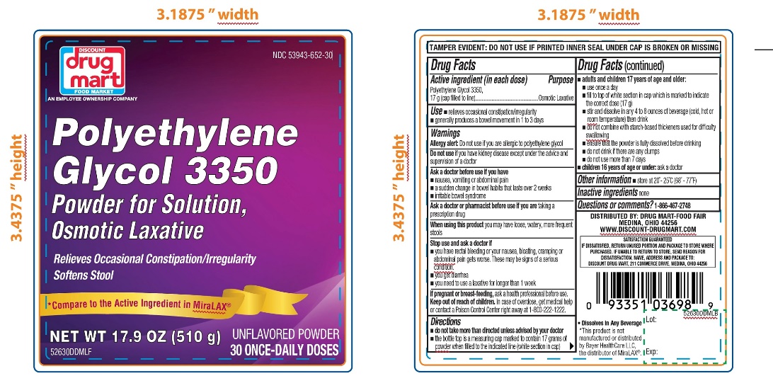 DDM Polyethylene Glycol3350 30 Once Daily Doses