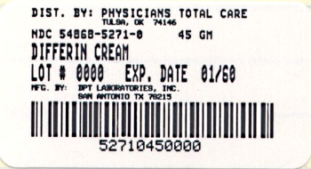 image of 45 gram package label