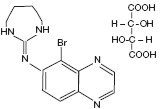 Brimonidine tartrate (structural formula)
