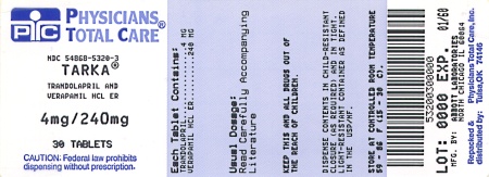 image of 4mg240 mg package label