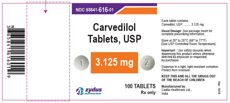 Carvedilol Tablets, 3.125 mg