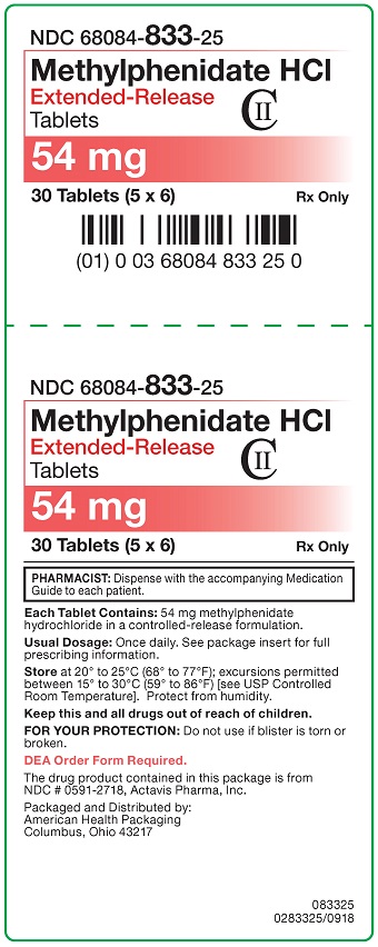 54 mg Methylphenidate HCl ER Tablets Carton