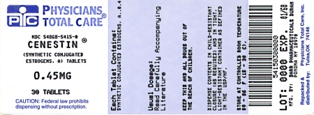 Cenestin® 0.45 mg Packaging Label