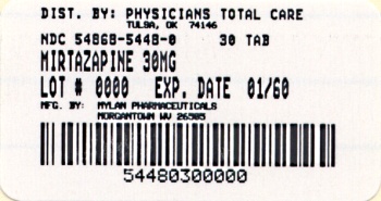 image of 30 mg package label