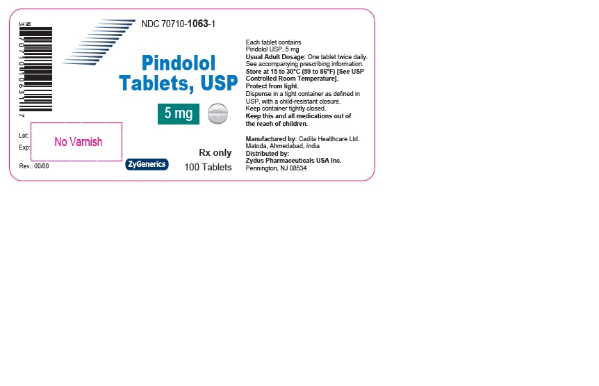 container label of 100 tablets - 5 mg