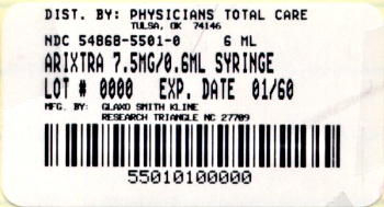 Arixtra 7.5 mg/0.6 mL package label