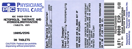 image of 100 mg/25 mg package label
