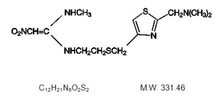 Nizatidine Chemical Structure