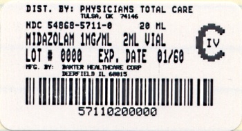 image of 1 mg/mL (2mL Vial) package label