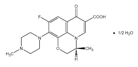 levofloxacin structural formula