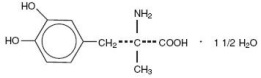 Methyldopa Structural Formula