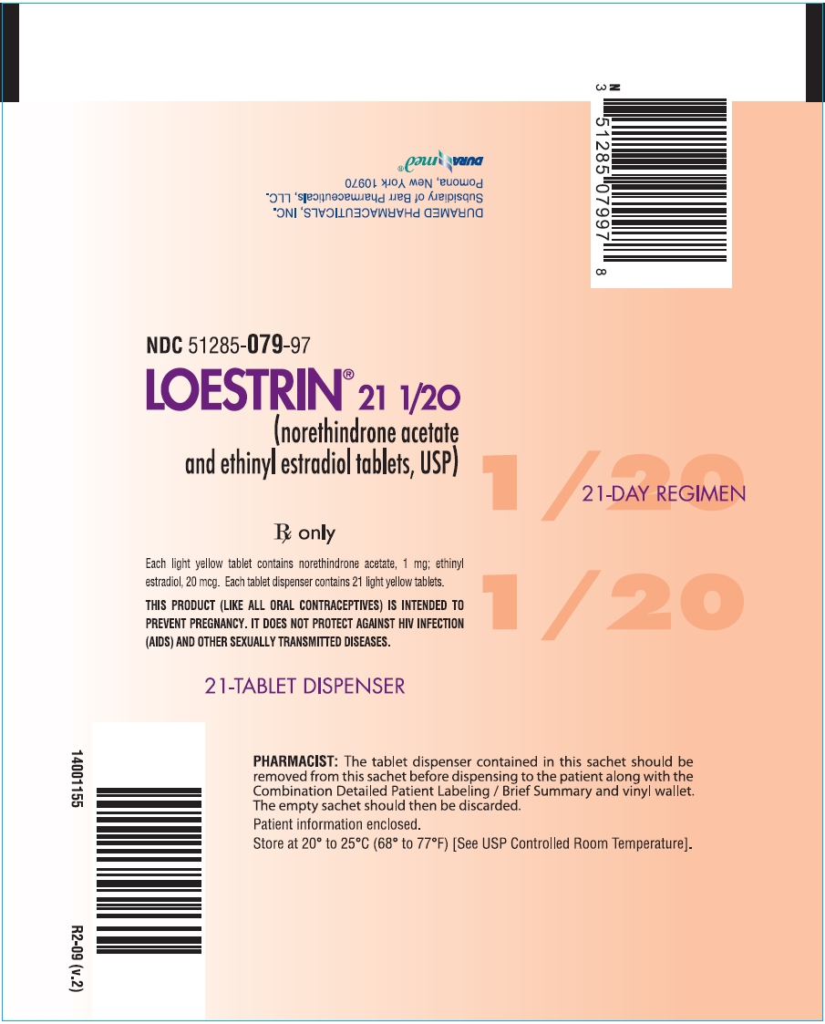 Loestrin 21 1/20 (northindrone acetate and ethinyl estradiol tablets, USP) 21-Day Regimen Pouch