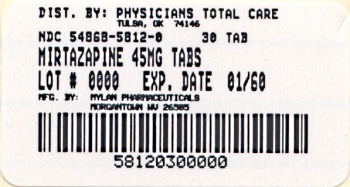 image of 45 mg package label