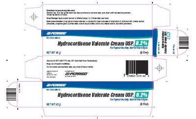 Hydrocortisone Valerate Cream USP, 0.2% 45 g Carton Image