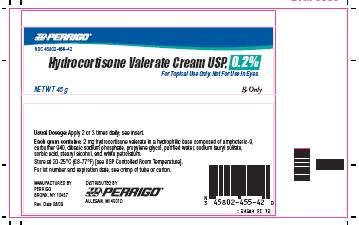 Hydrocortisone Valerate Cream USP, 0.2% 45 g Tube Image