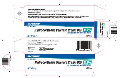 Hydrocortisone Valerate Cream USP, 0.2% 60 g Carton Image