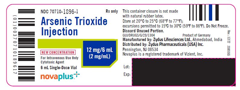 arsenic trioxide injection, 2 mg/mL-Vial label