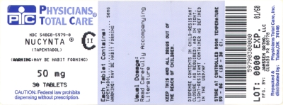 image of 50 mg package label