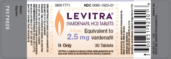 Levitra 2.5 mg label