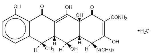Doxycycline structural formula
