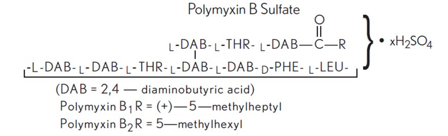 Polymyxin B Sulfate (Structural Formula)