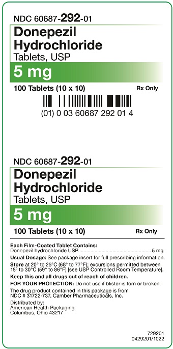 5 mg Donepezil Hydrochloride Tablets Carton