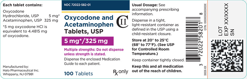 5 mg/325 mg 100 Tablets