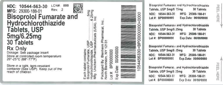 Bisoprolol Fumarate and Hydrochlorothiazide Tablets USP 5 mg/6.25 mg
