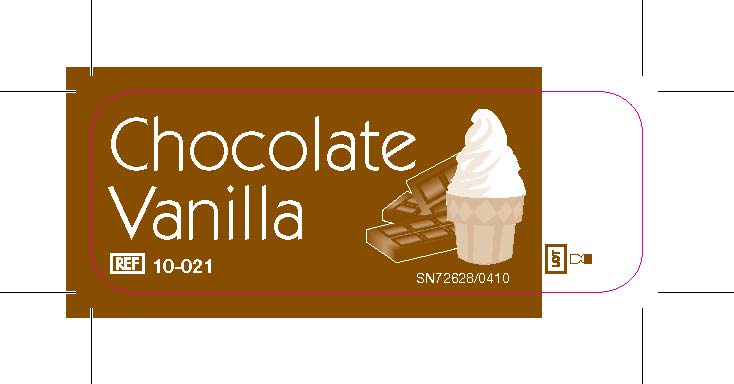 Chocolate Vanilla Flavor Label