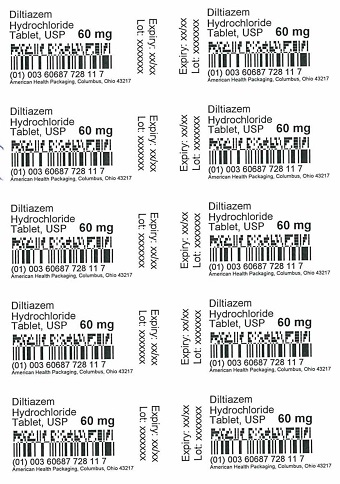 60 mg Diltiazem Hydrochloride Tablet Blister