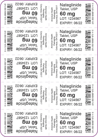 60 mg Nateglinide Tablet Blister 