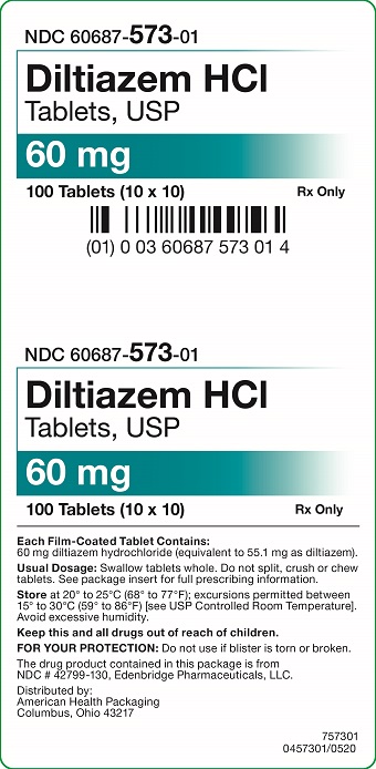 60 mg Diltiazem HCl Tablets Carton