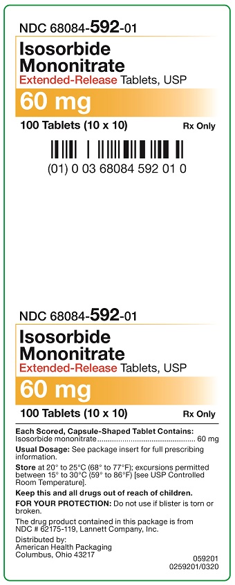 60 mg Isosorbide Mononitrate Extended-Release Tablets Carton
