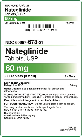 60 mg Nateglinide Tablets Carton