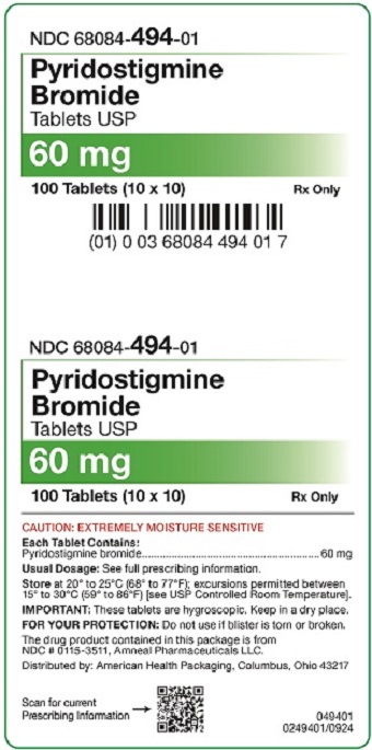 60 mg Pyridostigmine Bromide Tablets Carton