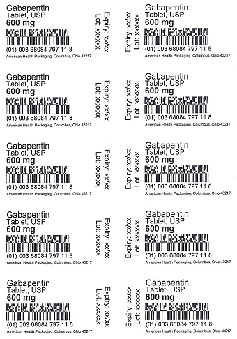 600 mg Gabapentin Tablet Blister