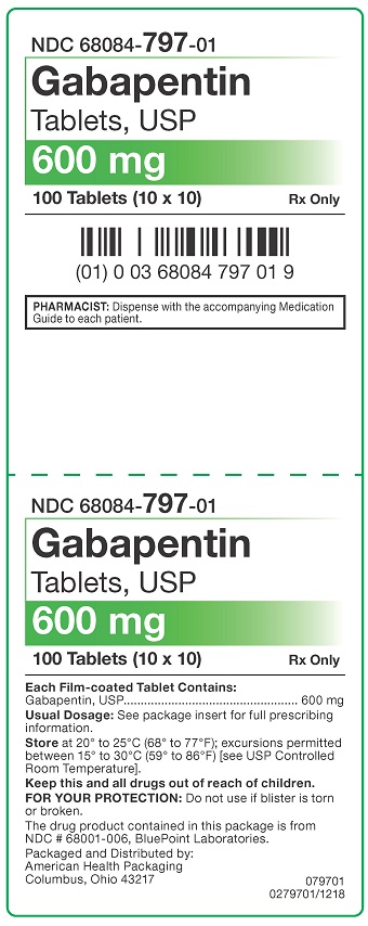 600 mg Gapapentin Tablets Carton