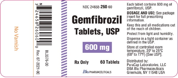 gemfibrozil 600mg 60ct